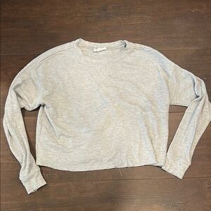 Cropped gray sweater